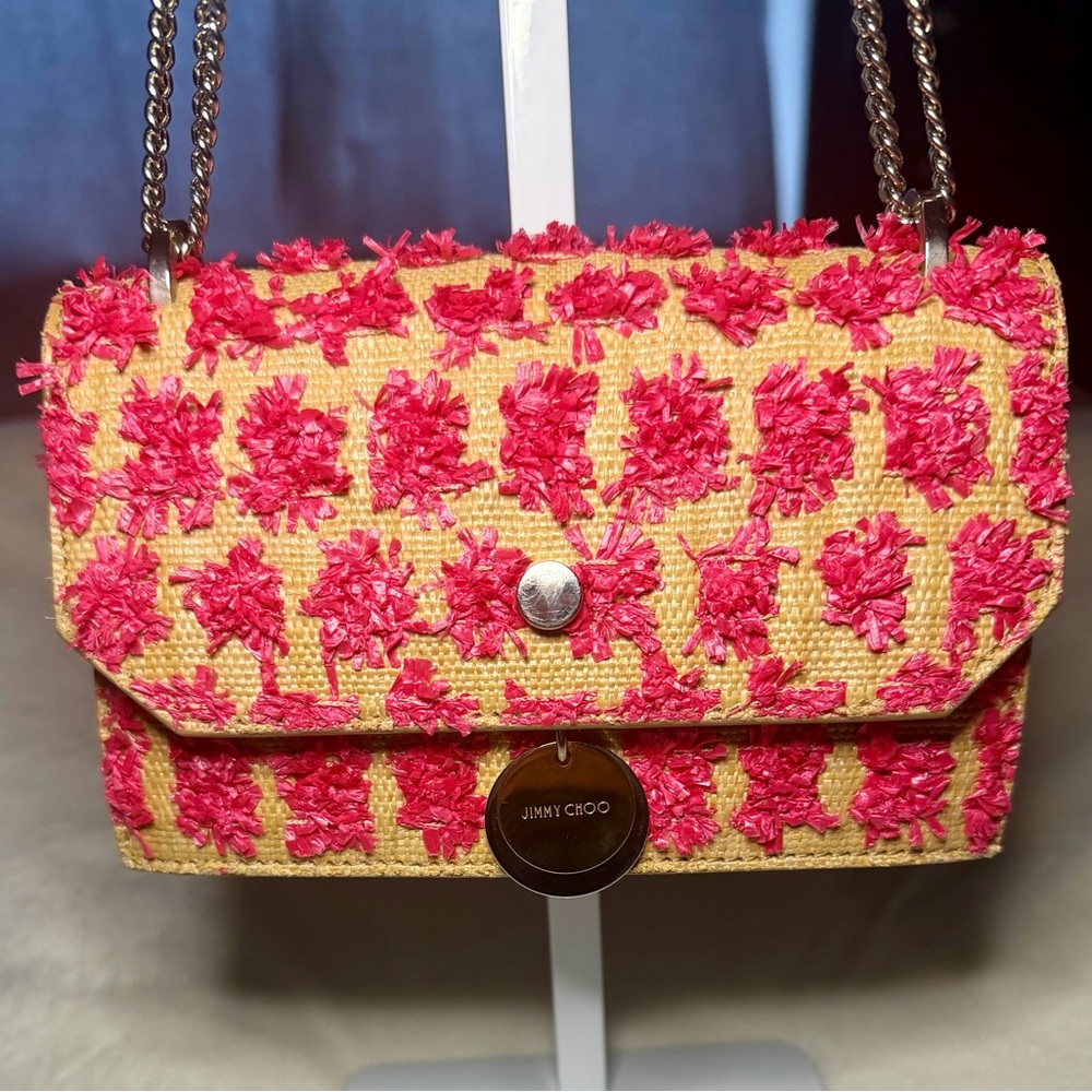 Jimmy Choo Pink and Yellow Mini Bag